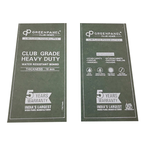 Green Panel HDWR Club Grade Board