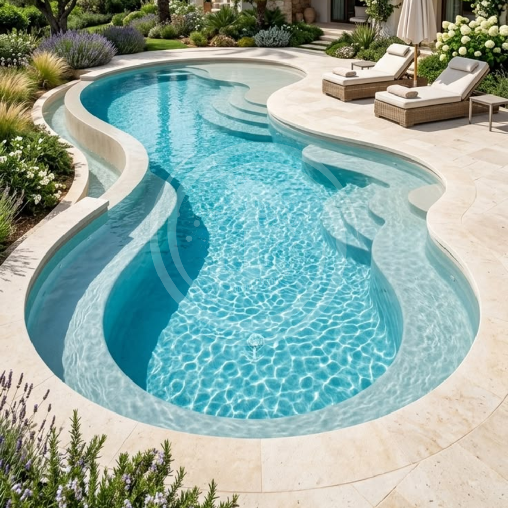 Playing Pools Flat Shallow Pool - Color: White
