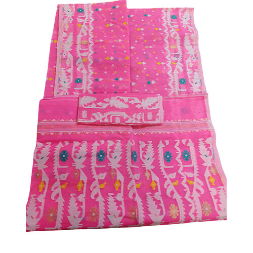 Dhakai Jamdami Border Print Saree