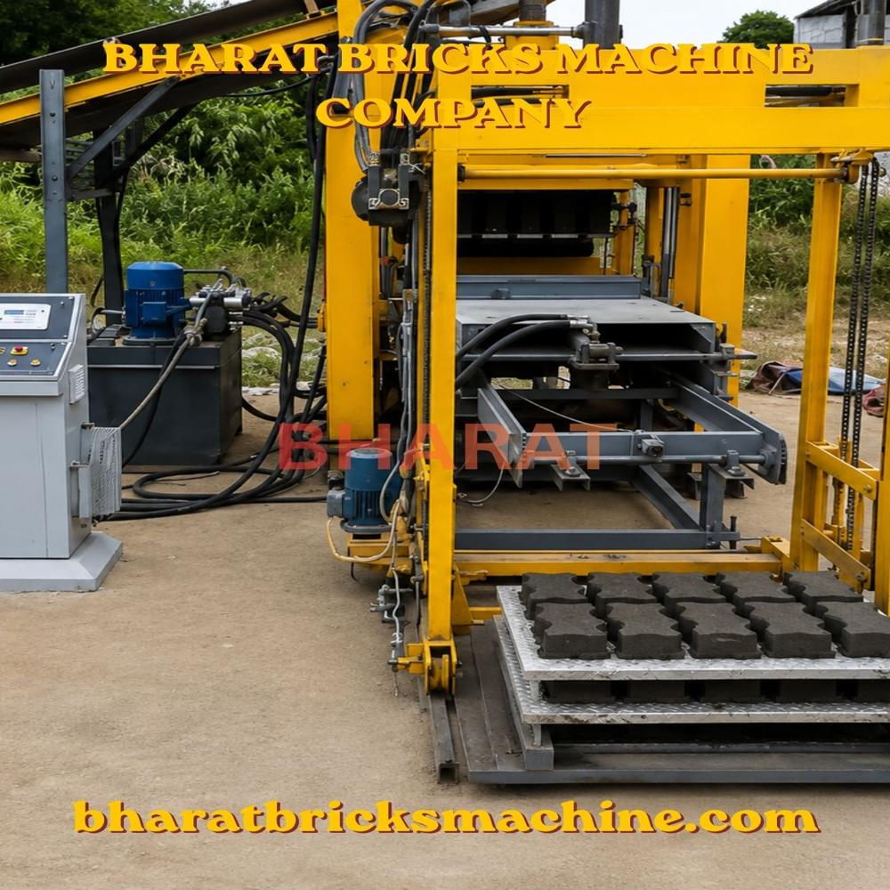 Automatic Fly Ash Bricks Machine (12cvt.) - Color: Blue