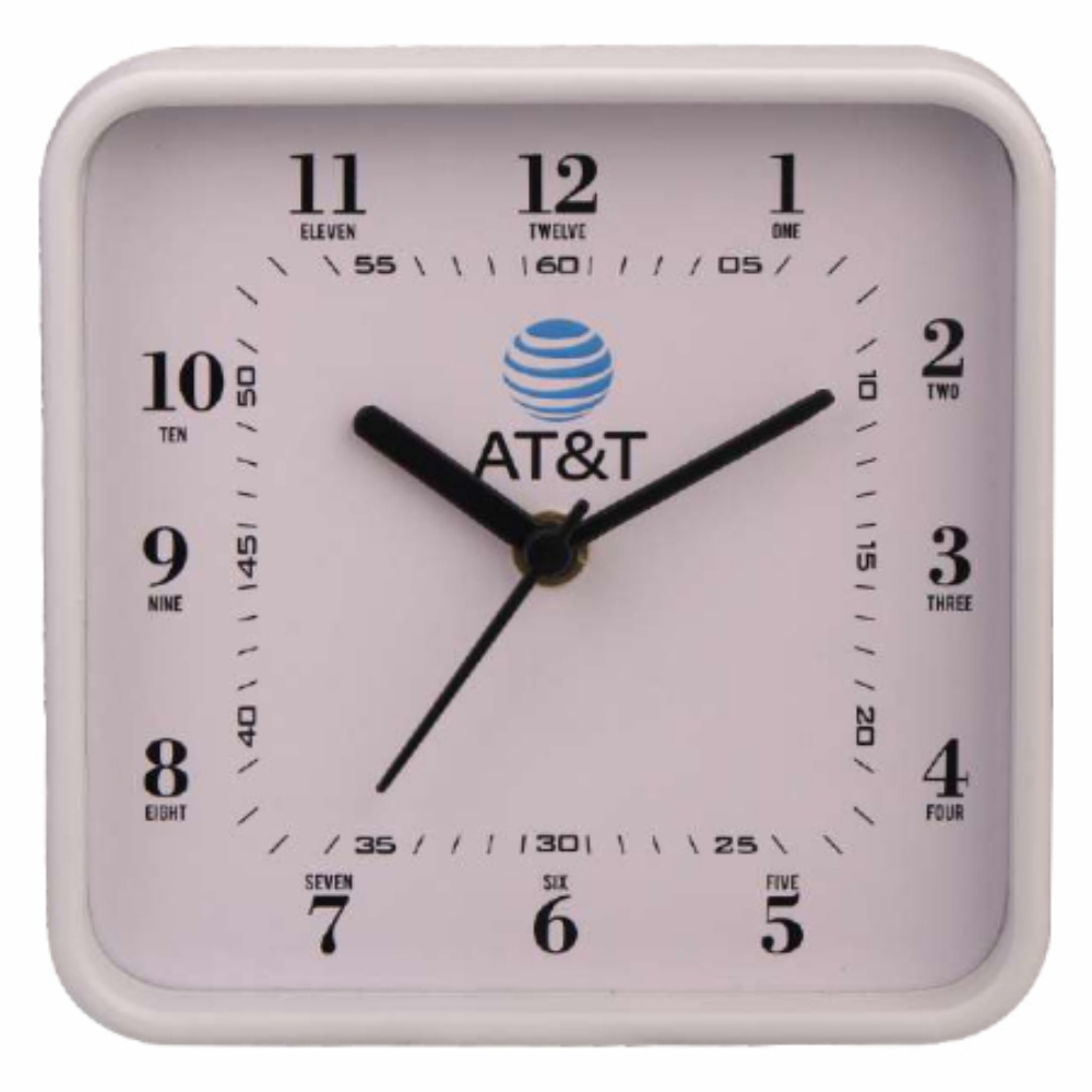 At&t Table Clock - Color: White