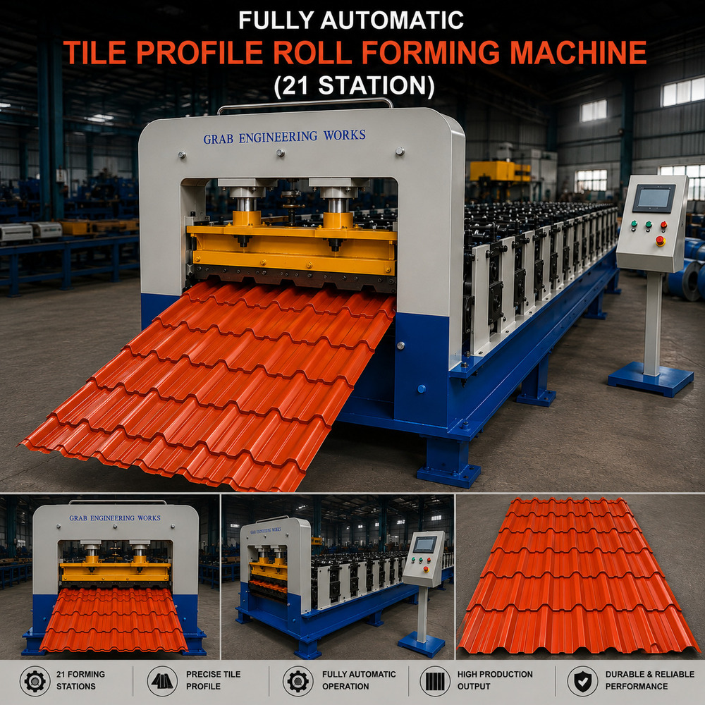 Fully Automatic Tile Profile Roll Forming Machine (21 Station)