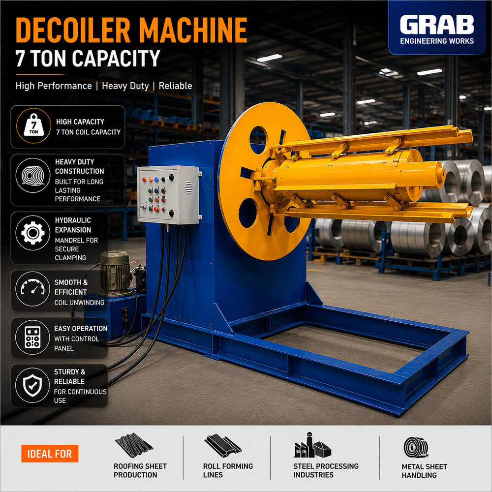 Decoiler Machine (7 Ton Capacity)