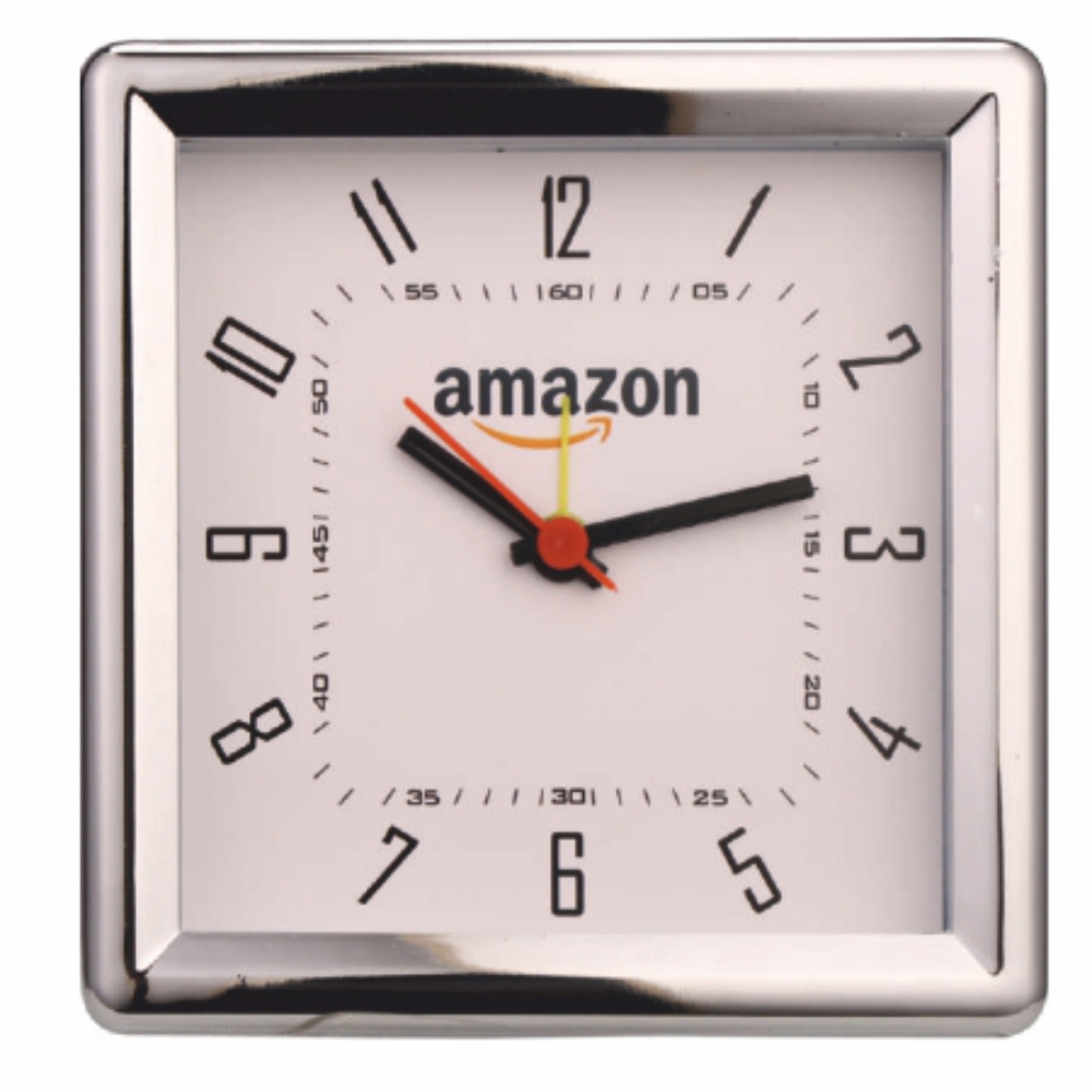 Amazon Table Clock - Color: Silver