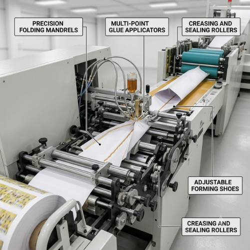 Paper Pouch Bag Making Machine