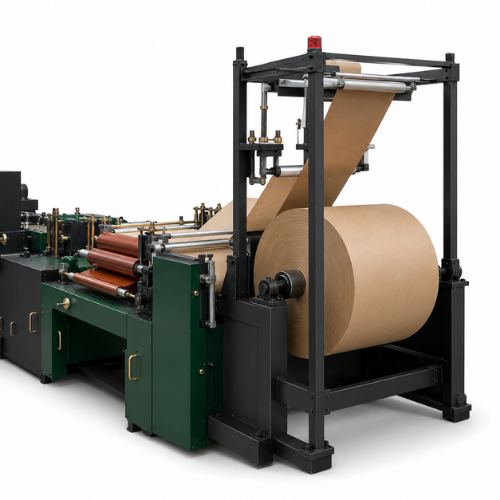 Rolling Feed Square Bottom Paper Cover Making Machine