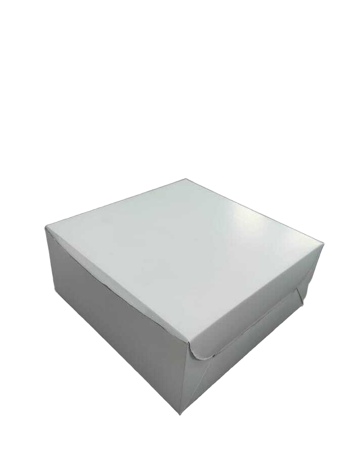 White Corrugated Cake Box