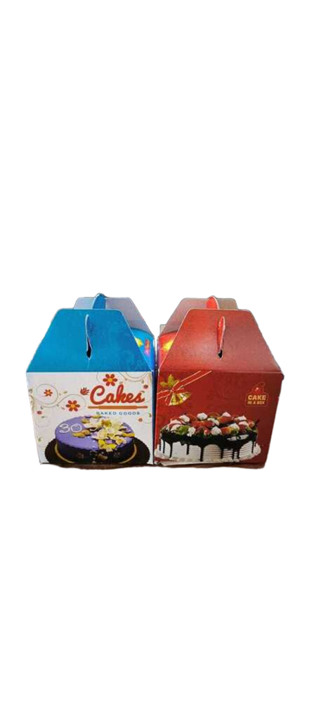 Printed Handle Cake Box