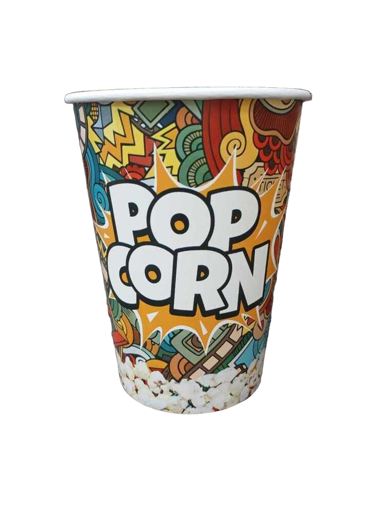 Popcorn Tub - Length: Approx. 12-13 Cm (Height)