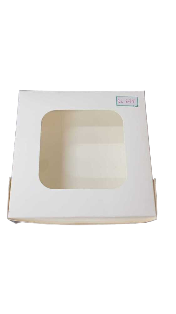 White 4 Brownie Box