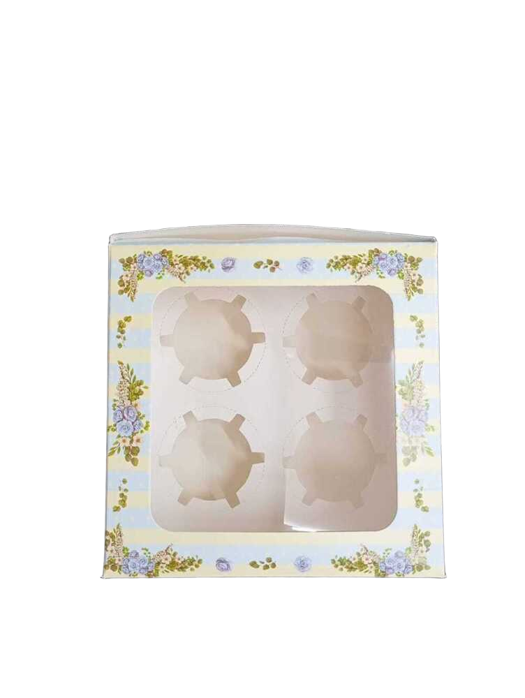 4 Piece Cup Cake Box