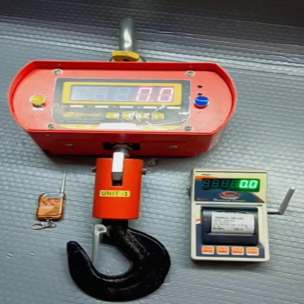 Electronic Crane Scale - Steel, 230 Ac Power Supply, Led Monitor Display | 1-year Warranty, Enhanced Ergonomics, Easy Installation
