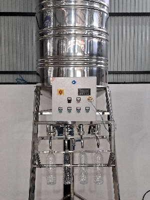 Water bottle filling mechen