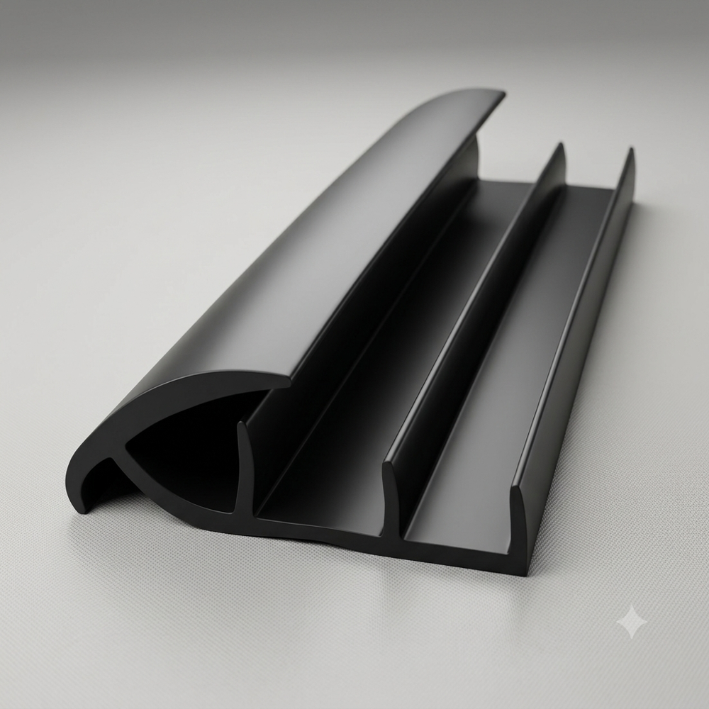 Container Rubber Profile - Color: Balck