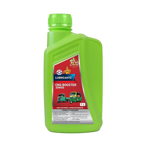 HP CNG BOOSTER 20W50 HQ Engine Oil (1L) for 4-Stroke CNG LPG driven Autos & 3-Wheelers (1L