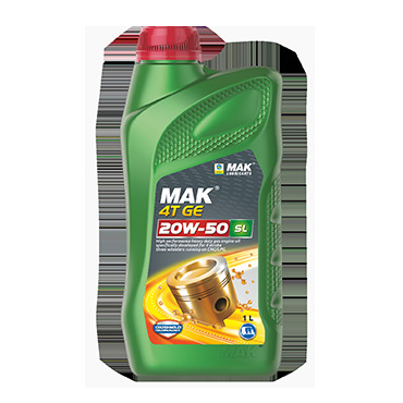 MAK 4T GE 1Ltr 20W-50 High-Performance Engine Oil for CNG LPG 3