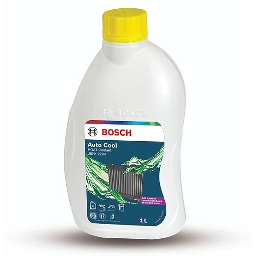 Bosch Coolant Auto Cool Green Engine Coolant Concentrate for Automotive and Heavy-Duty Applications 1 Litre