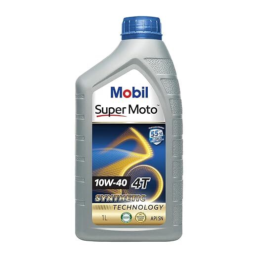 Mobil Super Moto 10W-40 Synthetic Technology Engine Oil for Bikes (1L)