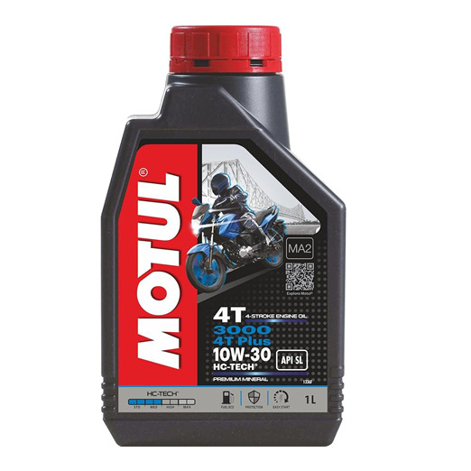 Motul 3000 4T Plus (0.9 L) 10W30 Engine Oil for Bikes