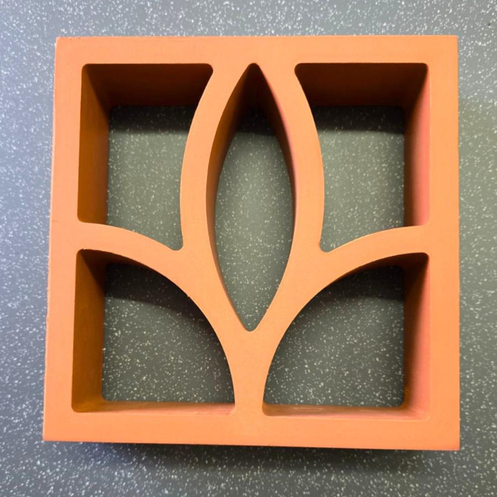 Terracotta Lily Jali Breze Block - Application: Residential Buildings
