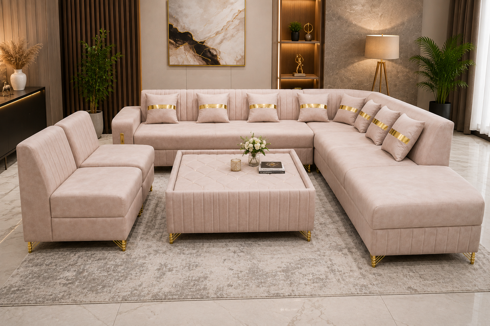 9 Seater L Shape Sofa