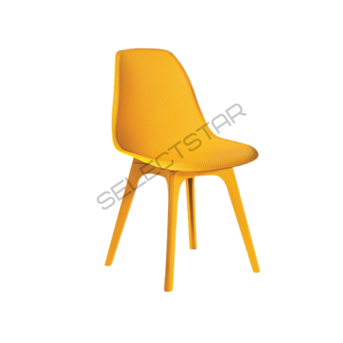 Iris Platinum Cafe Chairs - Material: Plastic