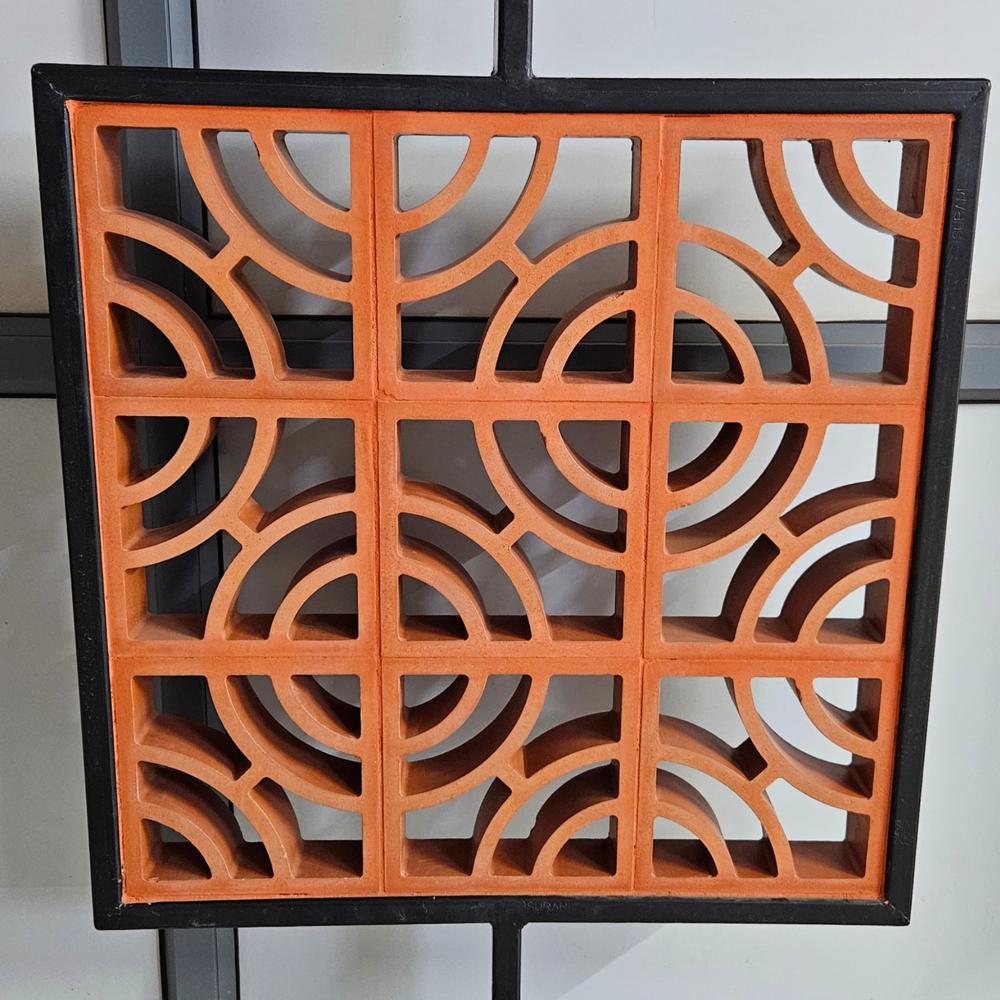 Terracotta Circle clay jali breze block
