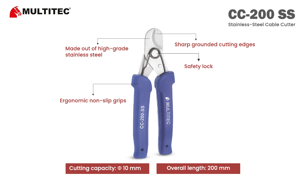  Stainless Steel Cable Cutter CC-200 SS