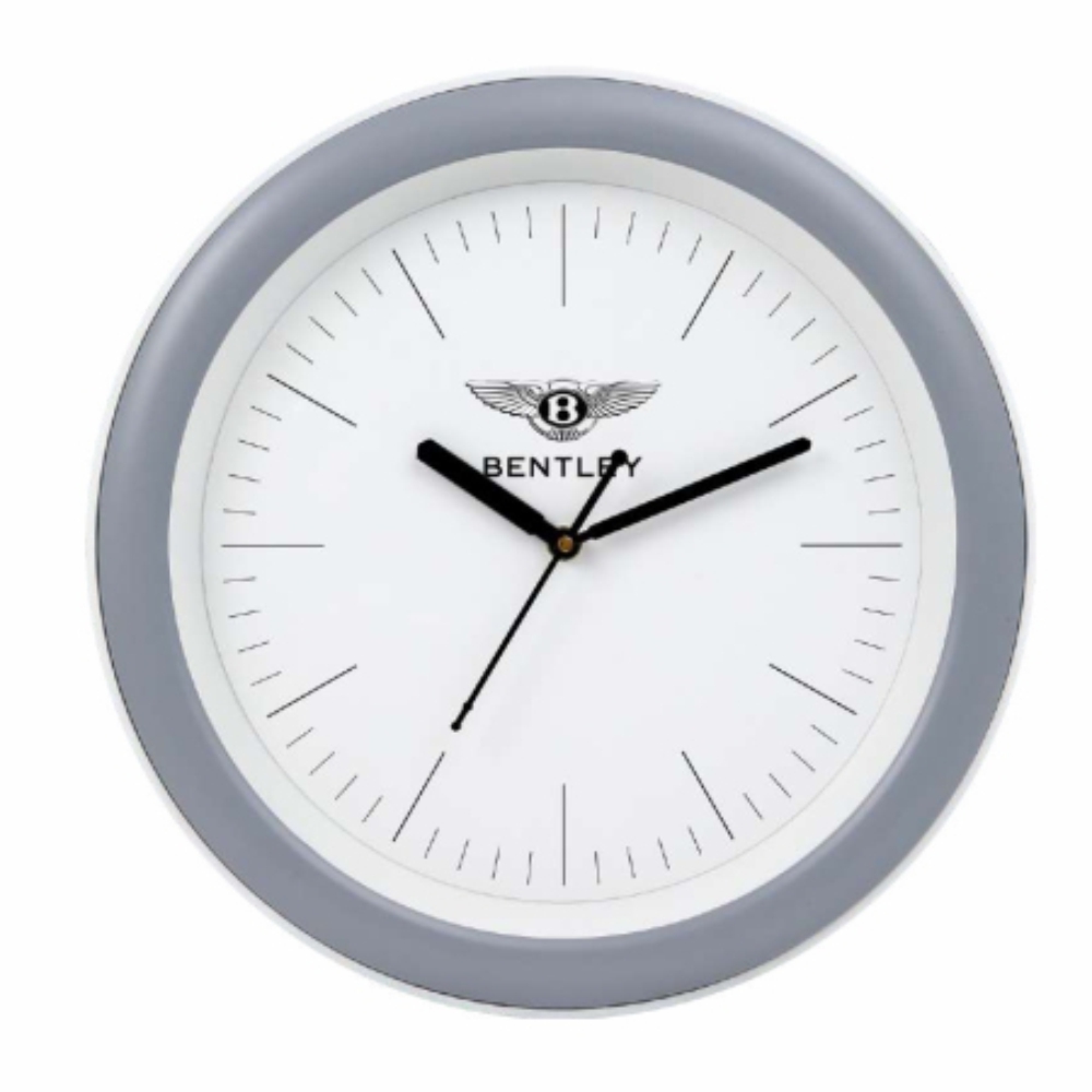 Bentley Wall Clock - Color: Grey & White