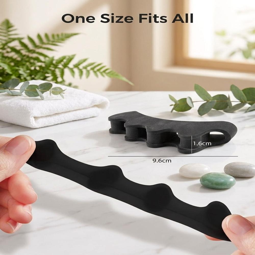 Silicone Toe Separators & Bunion Correctors with Removable Tension Inserts