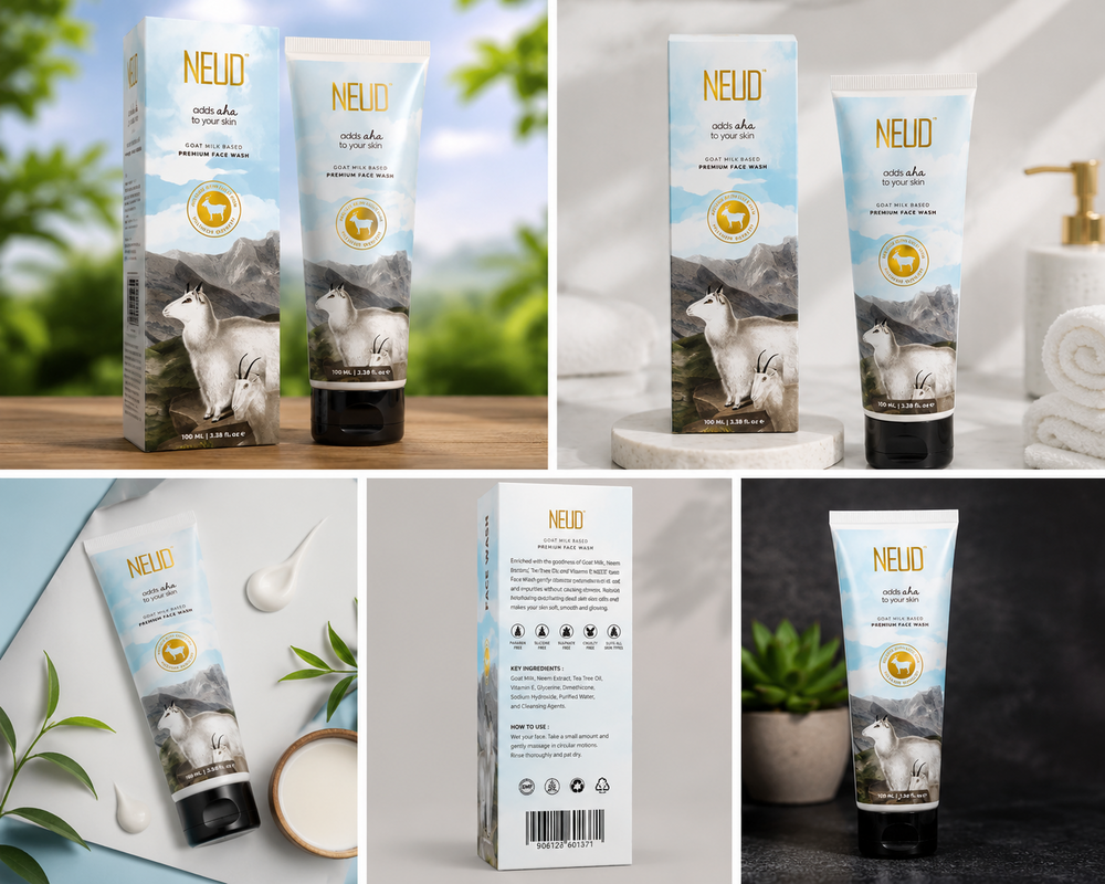 NEUD Goat Milk Premium Face Wash For Men And Women