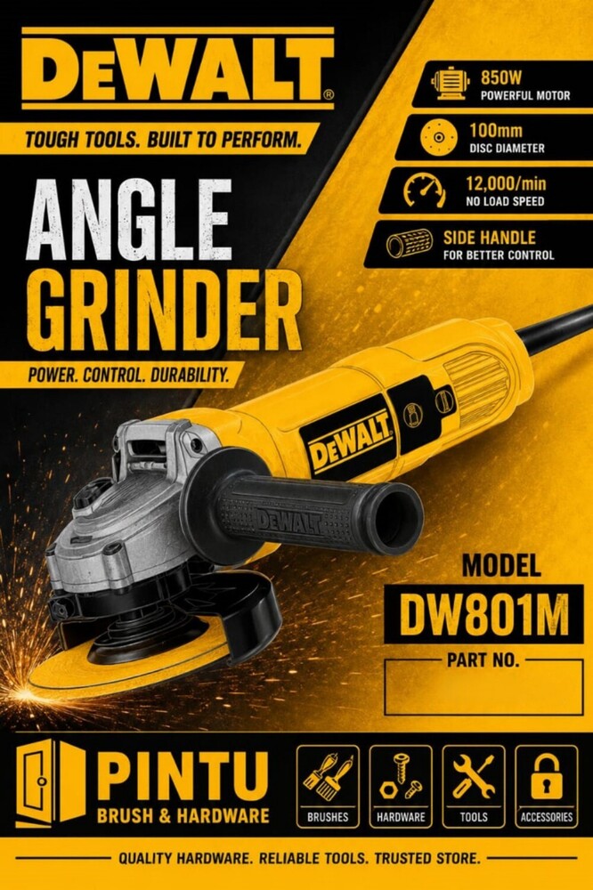 Dw801M Dewalt Angle Grinder - Application: Grinding
