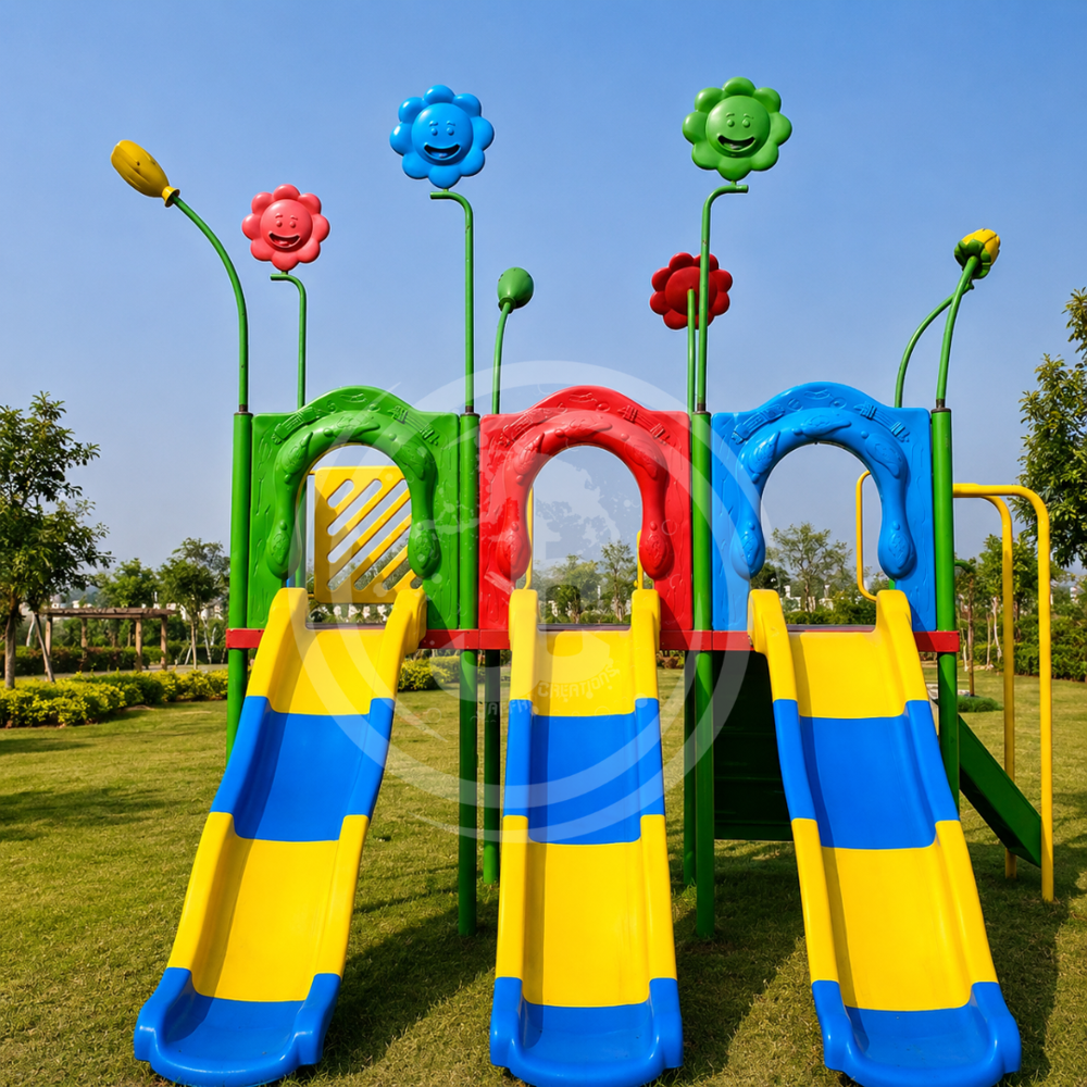 Frp Playground Slide - Durable Fiberglass Material, 10 Feet Long, Brightly Colored Design | Safe, Weather-resistant For Outdoor Enjoyment