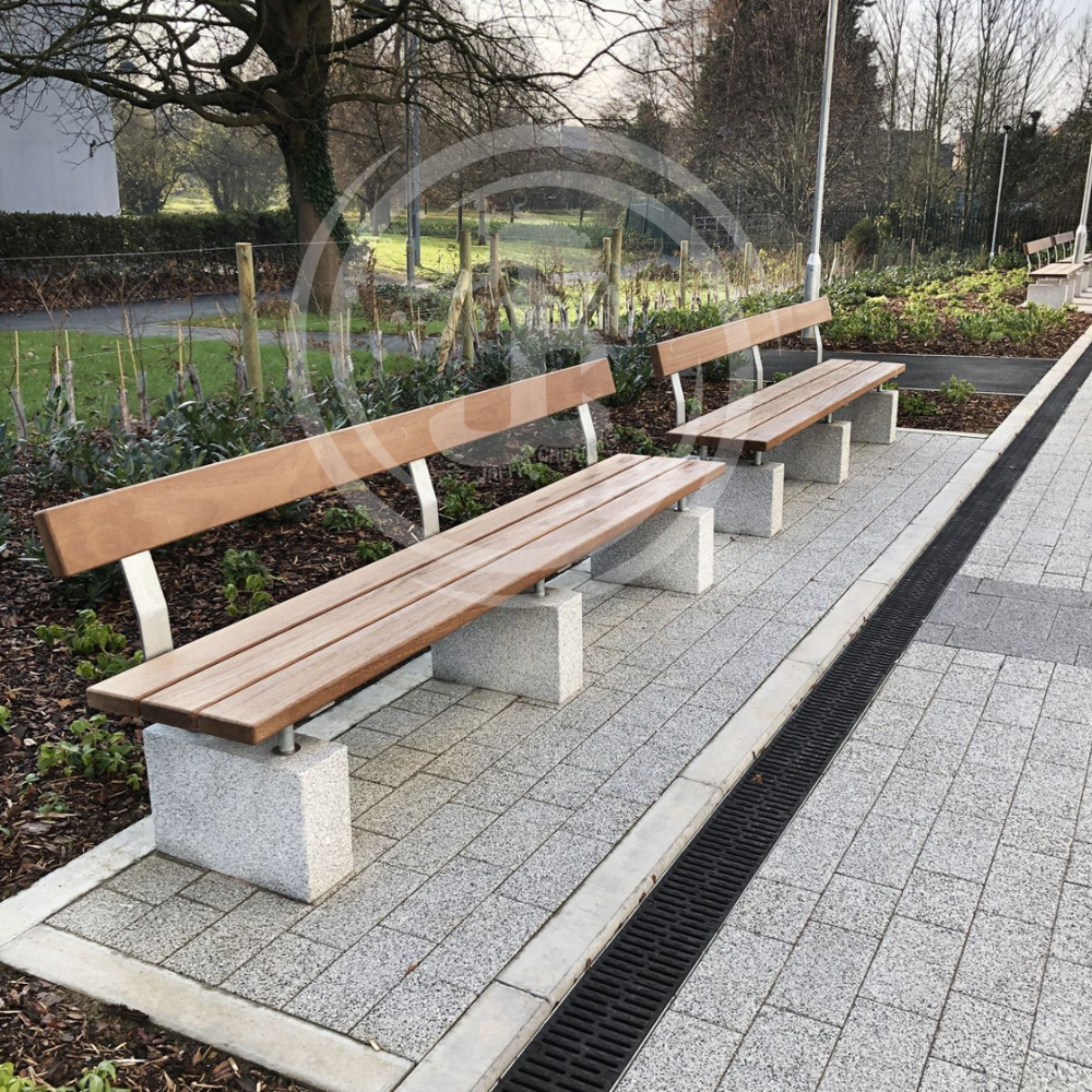 Rcc Garden Bench - Durable Reinforced Concrete | Weather-resistant, Ergonomic Design, Outdoor-friendly