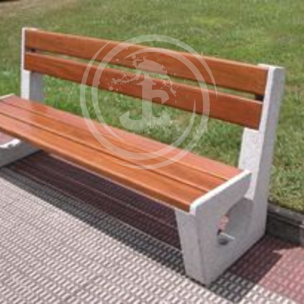 Rcc Garden Bench - Durable Reinforced Concrete | Weather-resistant, Ergonomic Design, Outdoor-friendly