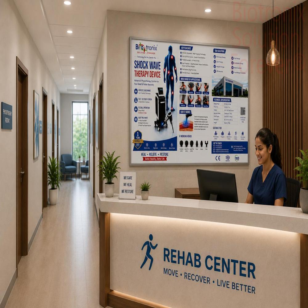 Digital Shockwave Therapy Machine for Rehabilitation Centers