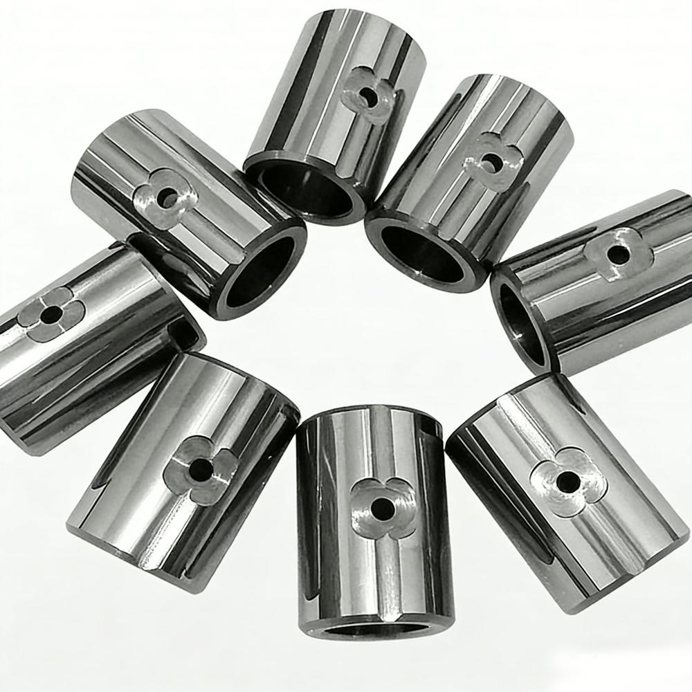 Custom Grooved & Slotted Tungsten Carbide Bearings - Anti-Rotation & Lubrication Grooves for MWD/LWD Mud Motors Heavy-Duty Pumps