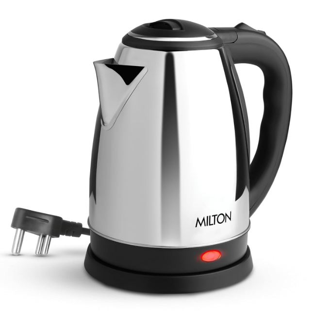 Milton Appliances Electric Kettle 1350 Watts - Color: Silver