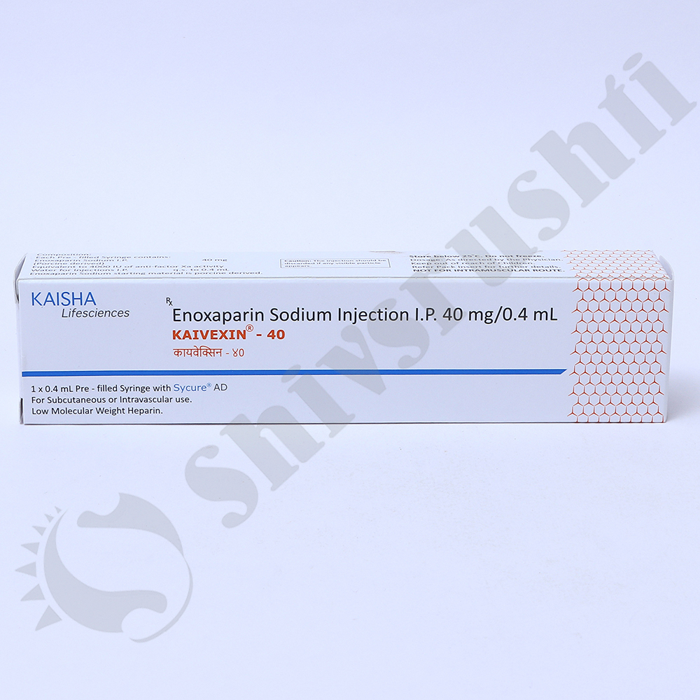 40Mg Kaivexin Enoxaparin Injection - Life Span: 24 Months