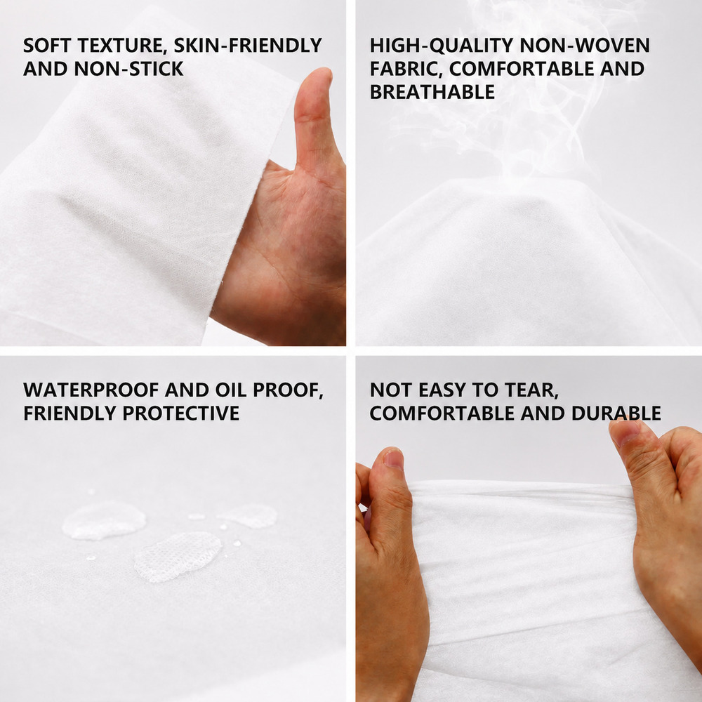 White Disposable Hospital Bed Sheet