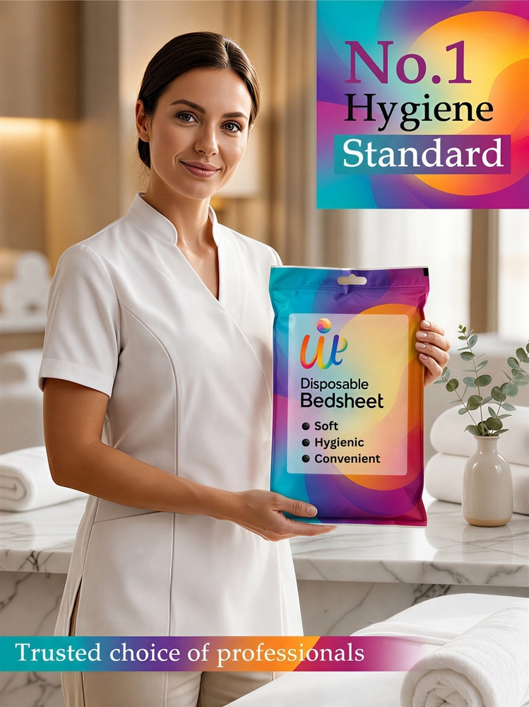 White Disposable Hospital Bed Sheet