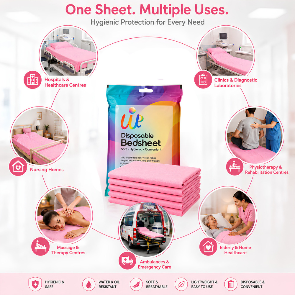 Pink Disposable Massage Therapy Spa Bed Sheets