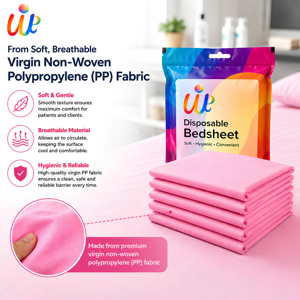 Pink Disposable Massage Therapy Spa Bed Sheets
