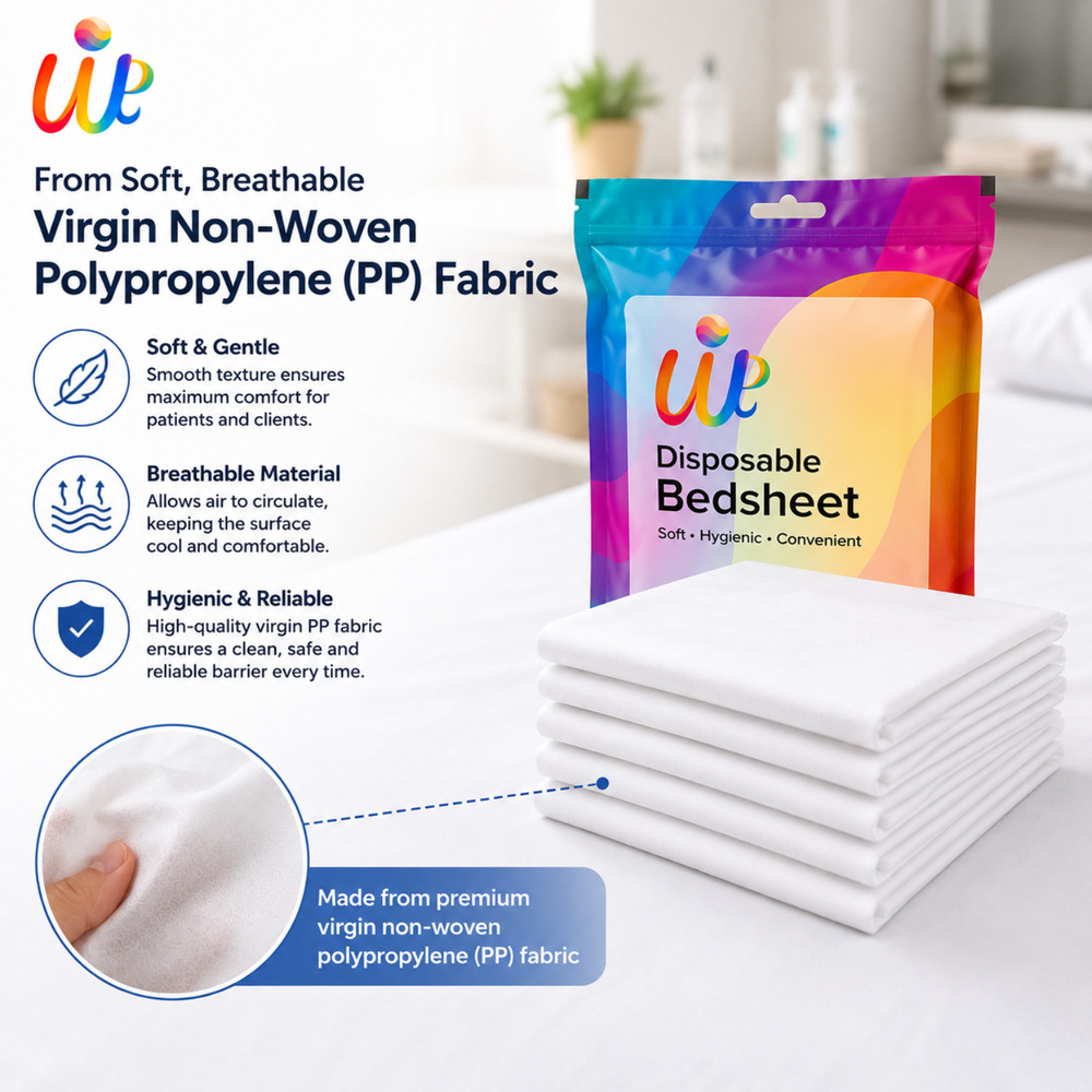 White Disposable Massage Therapy Spa Bed Sheets