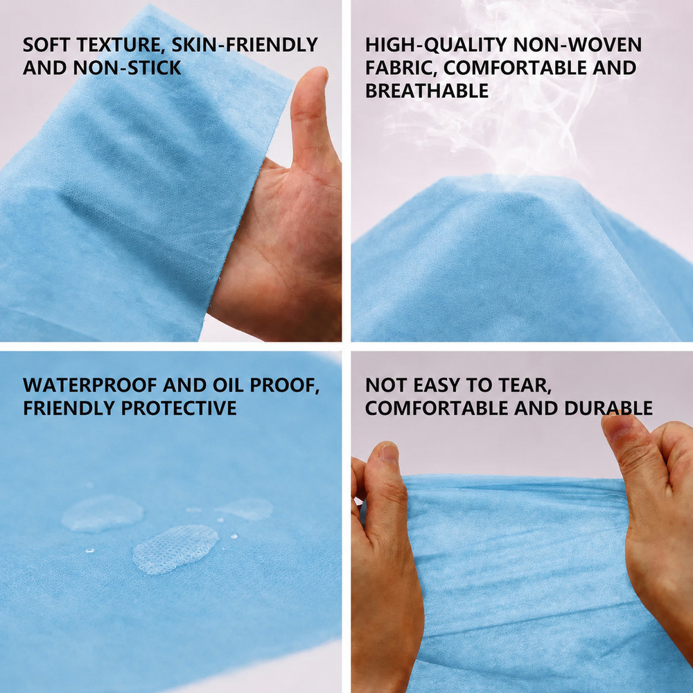 Blue Disposable Hospital Bed Sheet