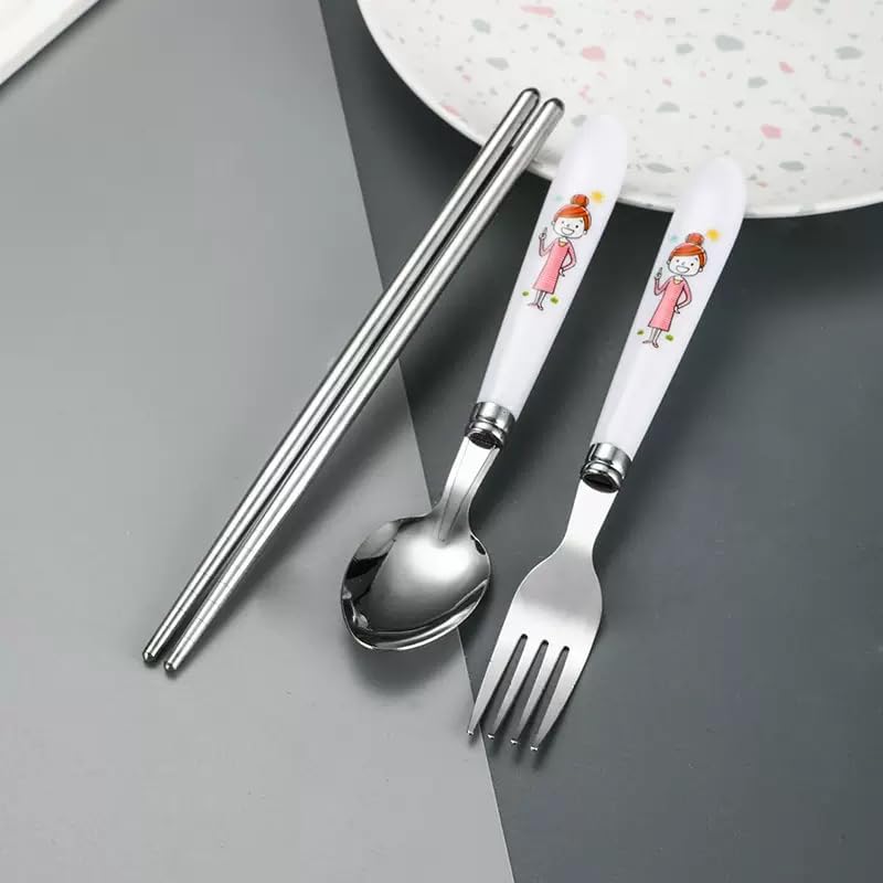 Portable Stainless Steel Cutlery Set With Case