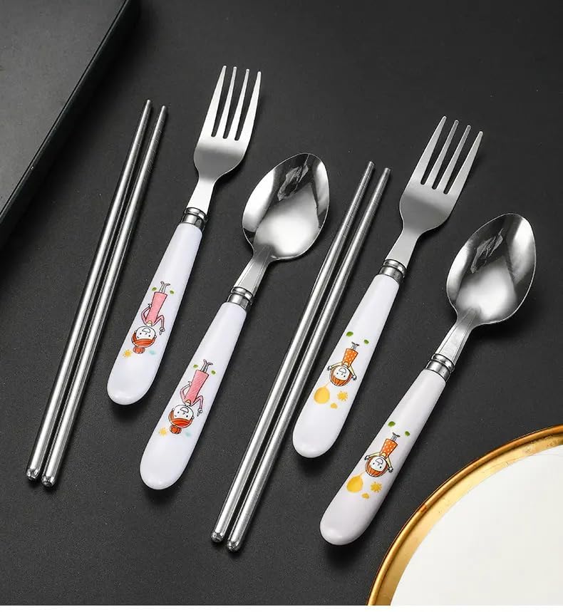 Portable Stainless Steel Cutlery Set With Case