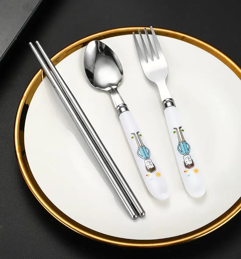 Portable Stainless Steel Cutlery Set With Case