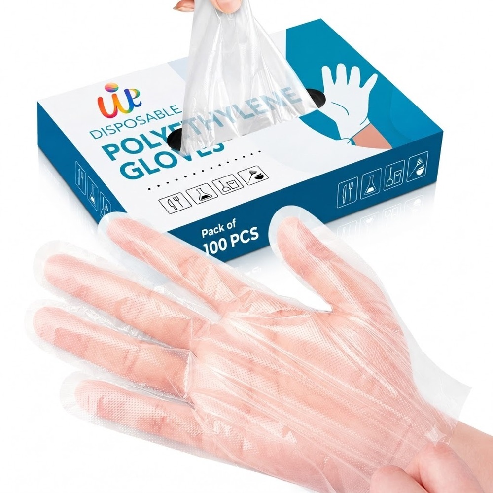 Transparent Disposable Polyethylene Gloves