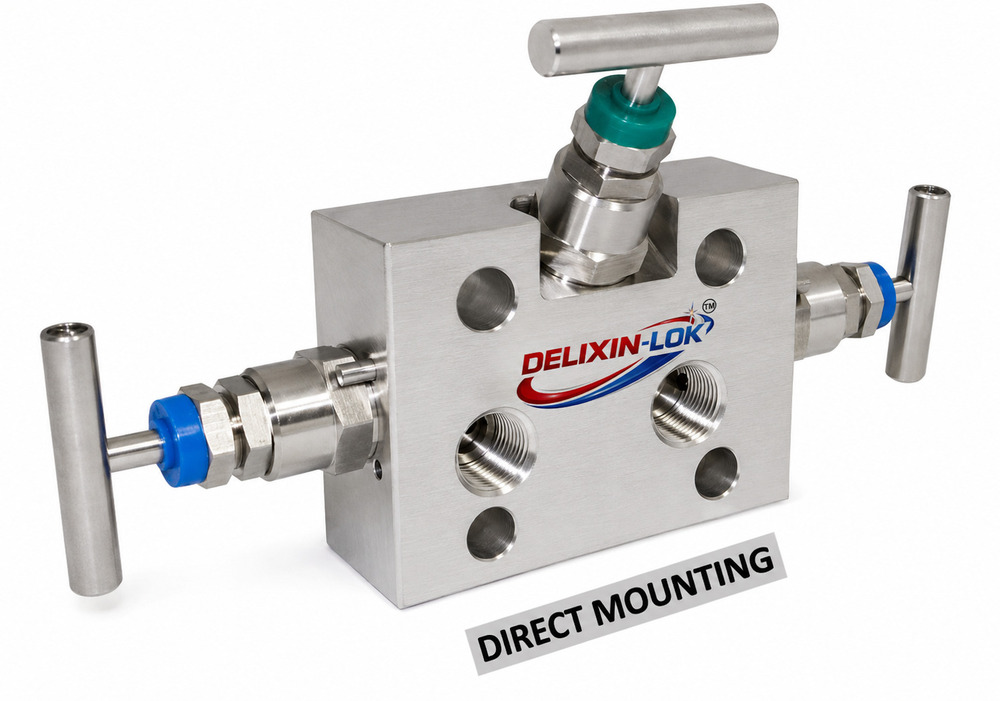 Direct Mounting 3 Way Manifold Valve